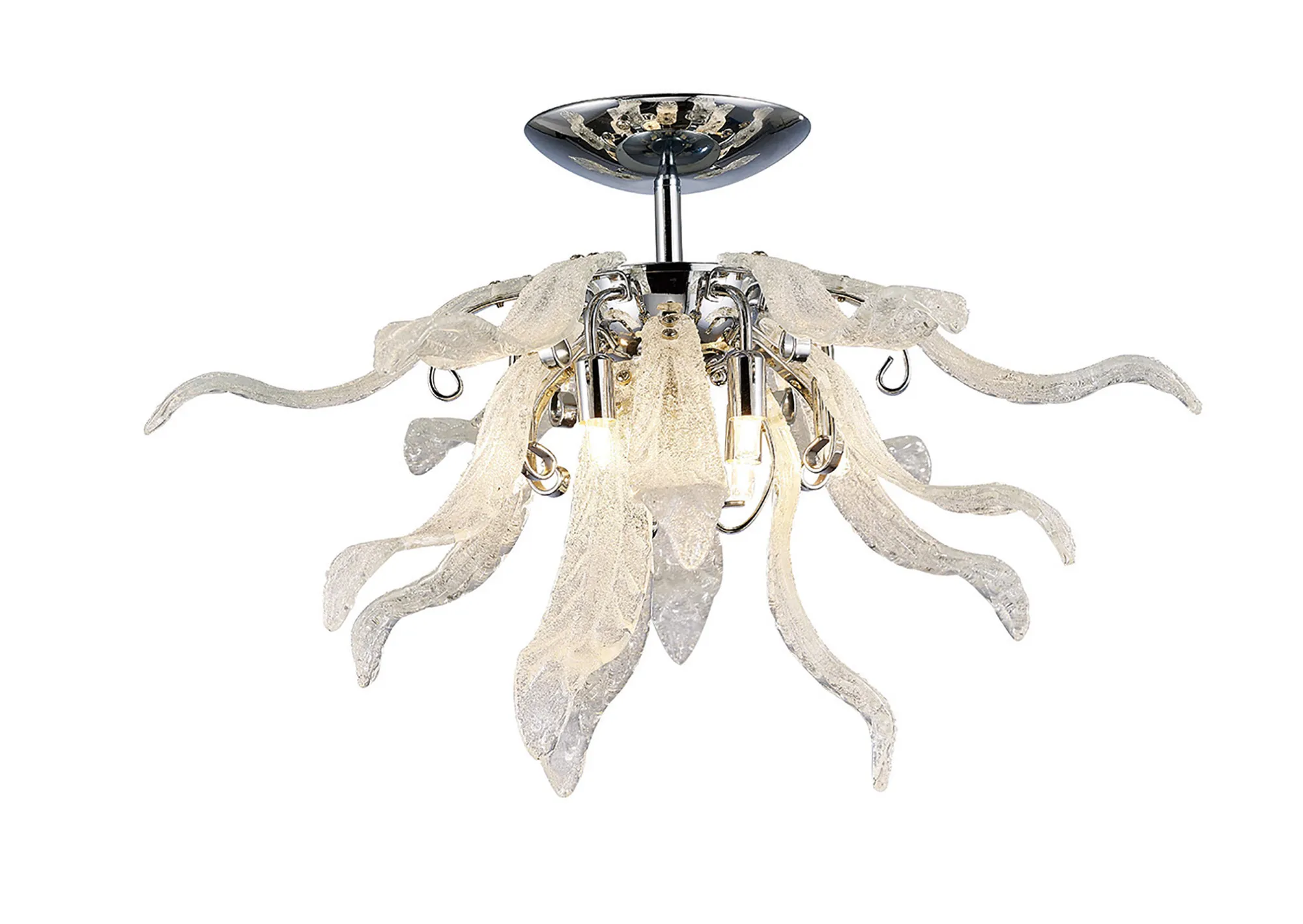 Lily Ceiling Lights Diyas Semi Flush Fittings